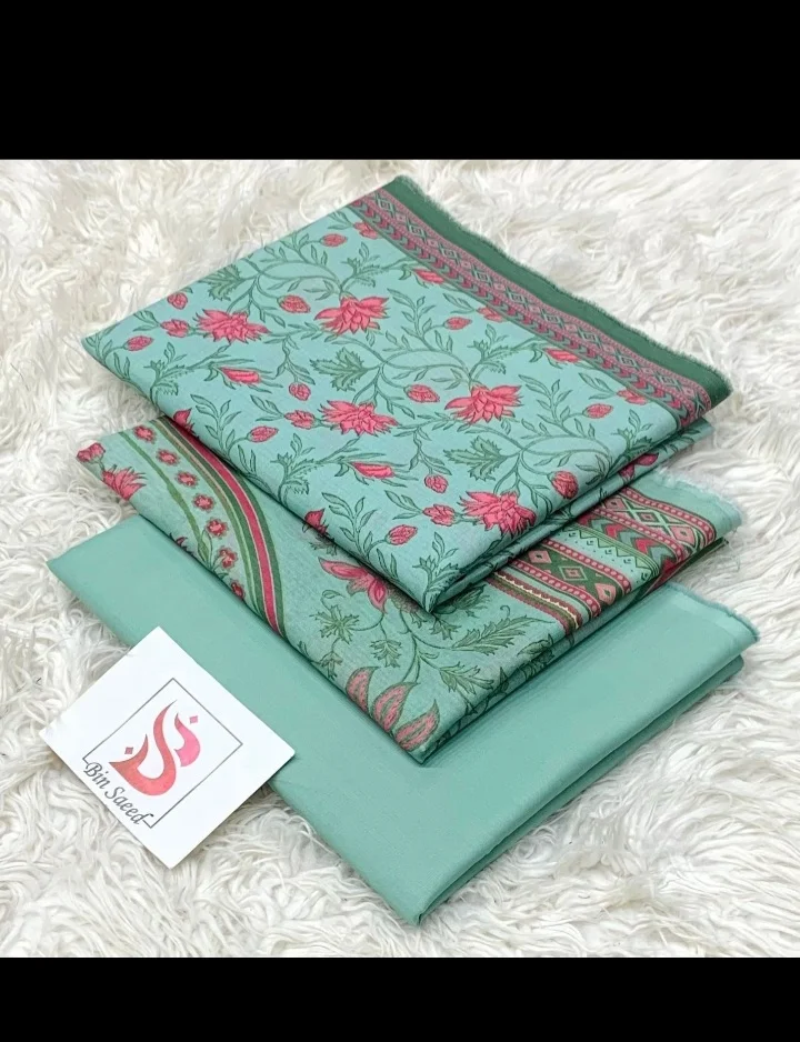Unstiched Lawn 3 Piece